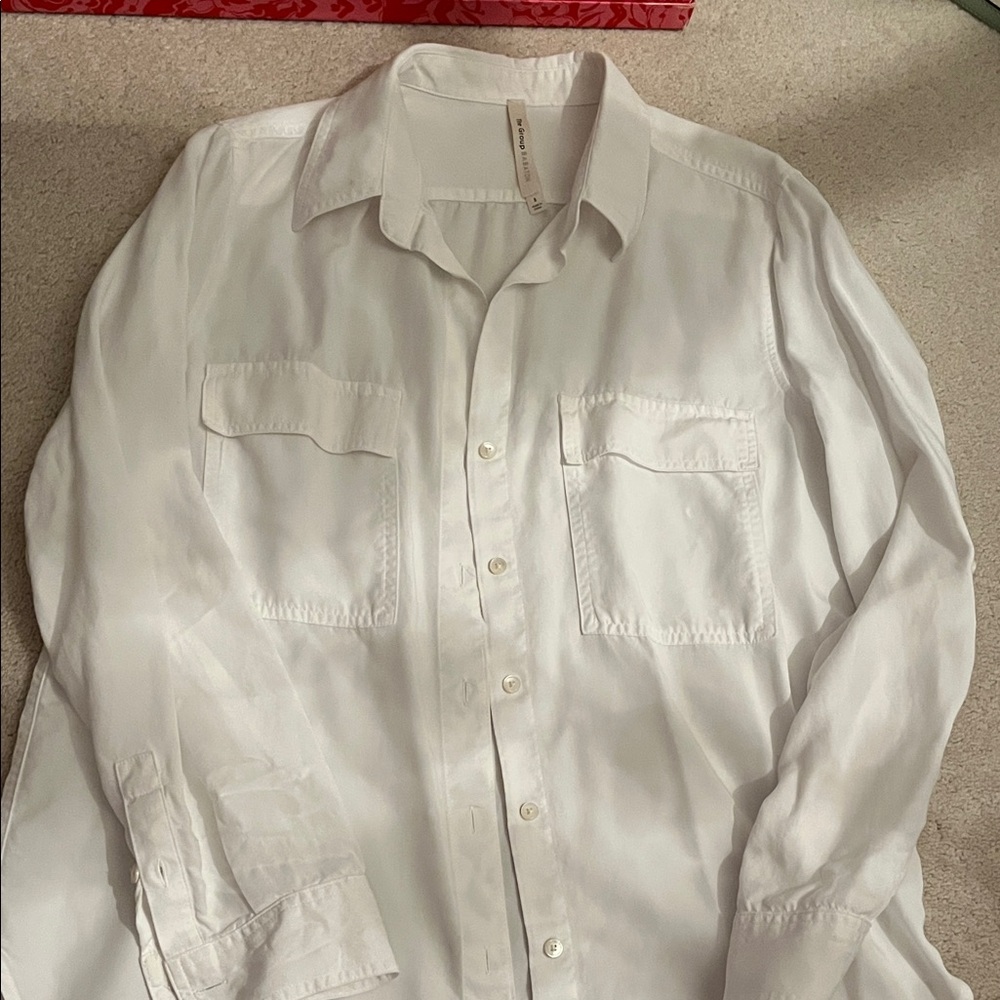 Classic White Babaton Aritzia Button-Down Shirt/NWOT